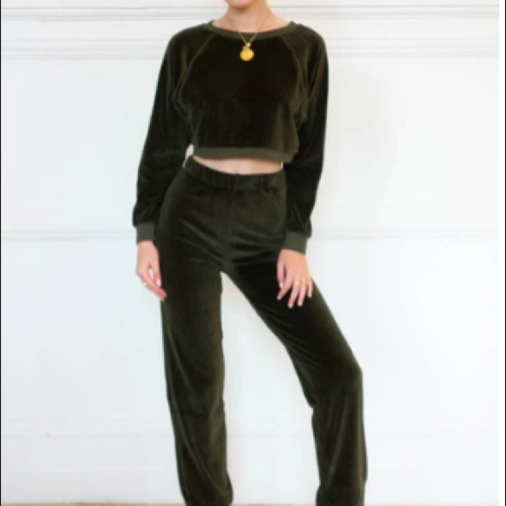 Suzi Kondi velour track suit